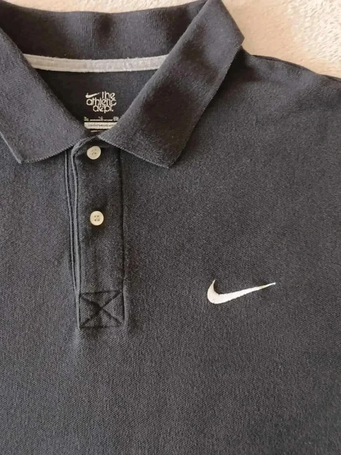 Black Nike XL embroidered white logo polo – photo 5